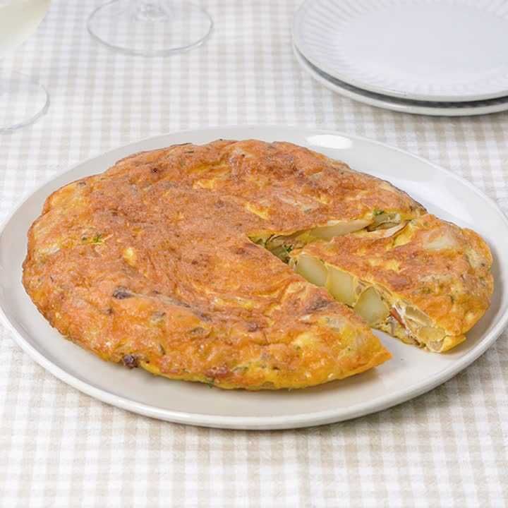 アスパラガスとヤギチーズのフリッタータ レシピ