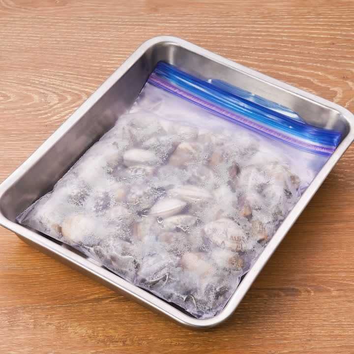 あさりの冷凍方法