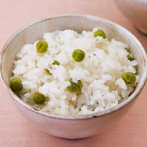 「グリーンピースごはん」のレシピ動画