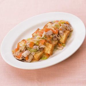 「厚揚げの中華あんかけ」のレシピ動画