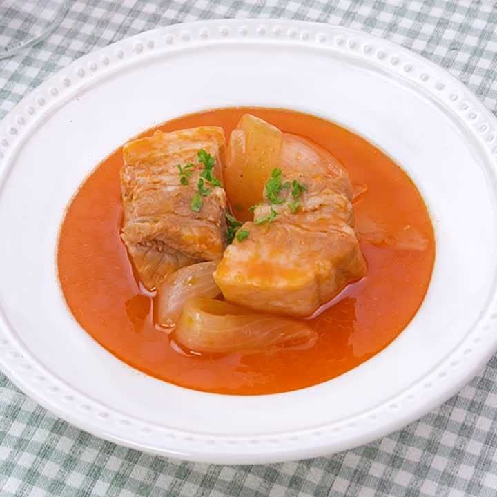 豚肉と玉ねぎのトロトロ煮