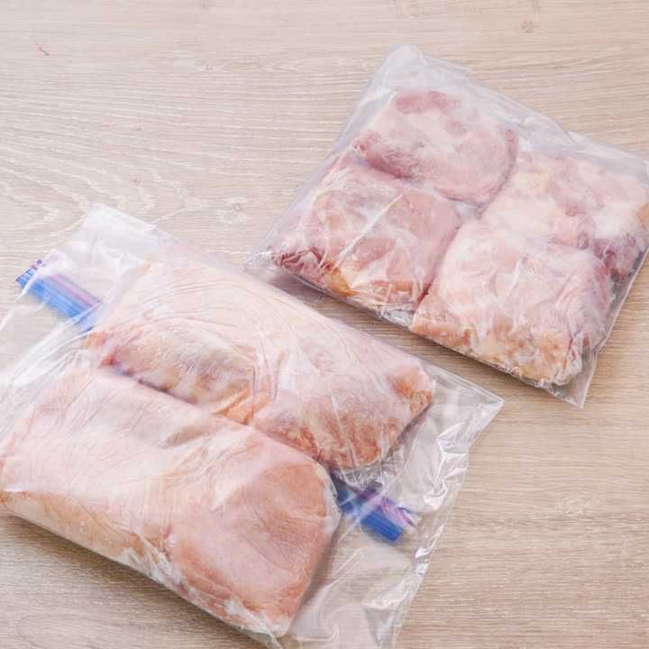 鶏肉の冷凍保存方法(もも肉)