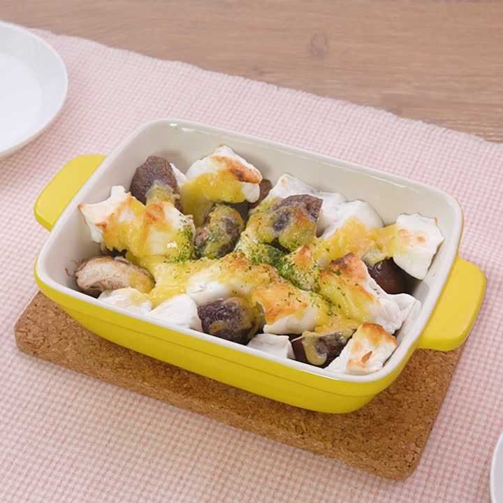 しいたけとはんぺんのからしマヨ焼き