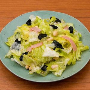 レタスと大豆の塩ナムル