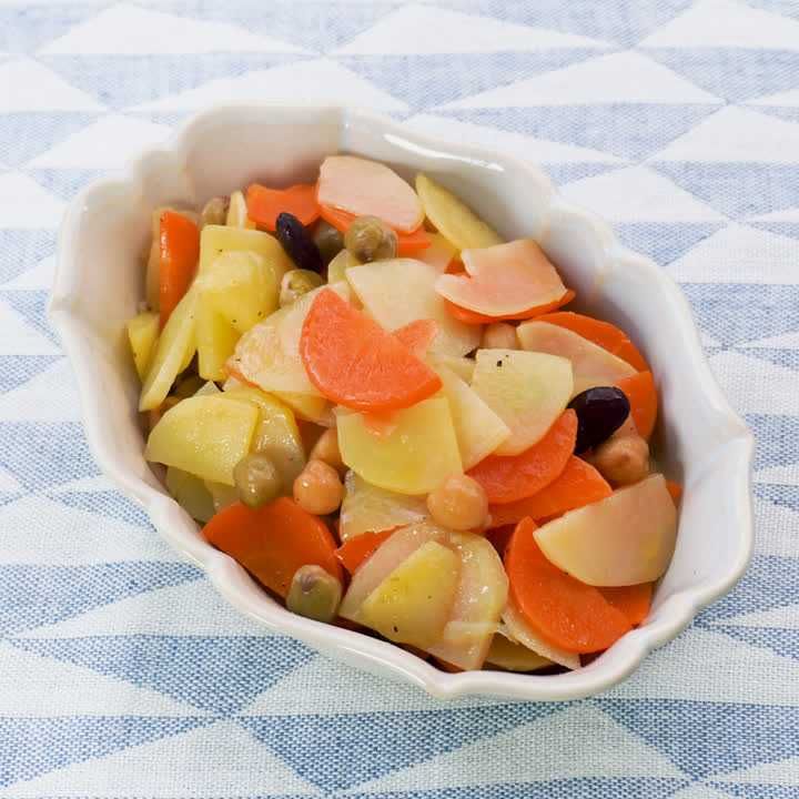 新じゃがとにんじんのホットサラダ