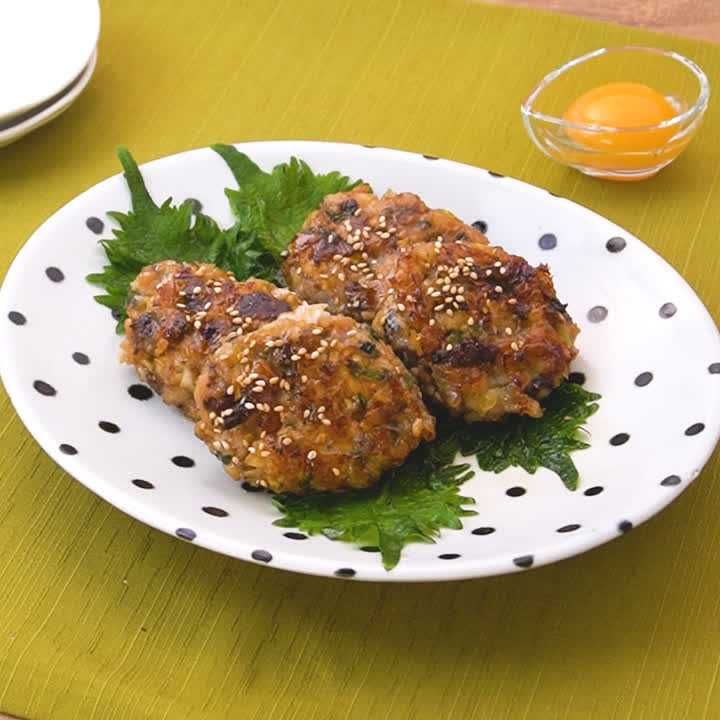 アジのてりたまつみれ焼き