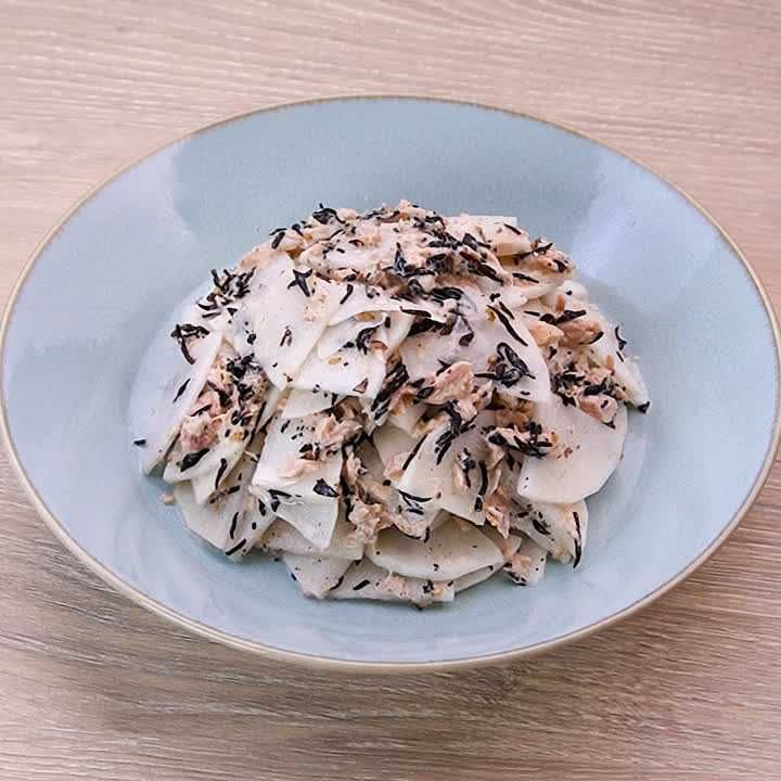 大根とひじきのツナマヨあえ