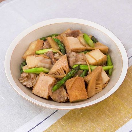 1週間使い切り献立 豚肉とたけのこのしょうが炒め煮のレシピ動画 作り方 Delish Kitchen