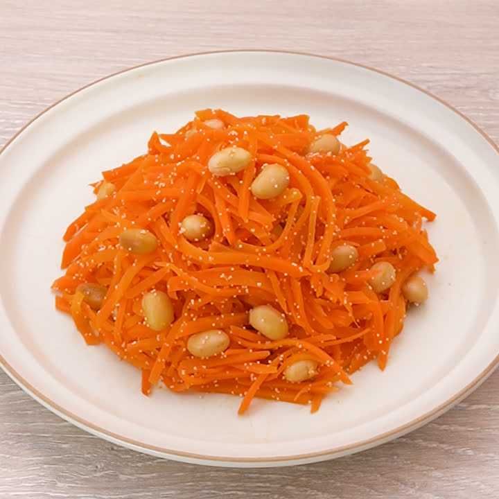 にんじんと大豆のたらこ炒め