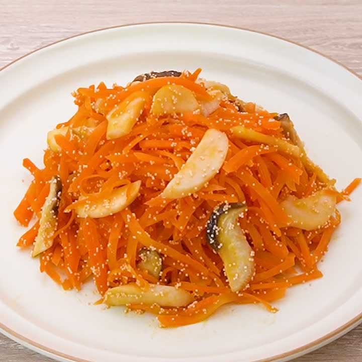 にんじんとエリンギのたらこ炒め