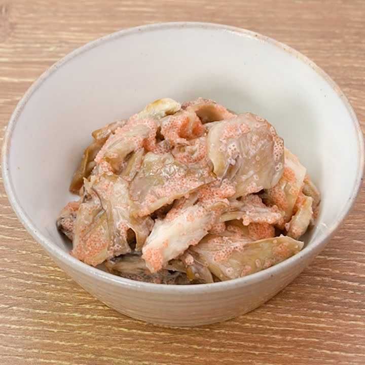 まいたけの明太マヨあえ
