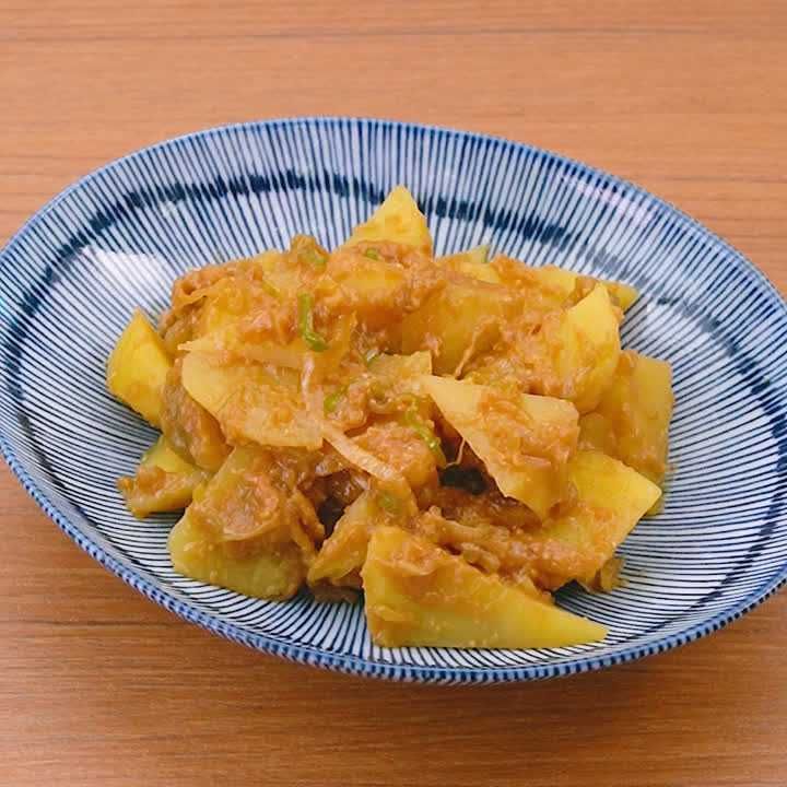 じゃがいものねぎみそ和え
