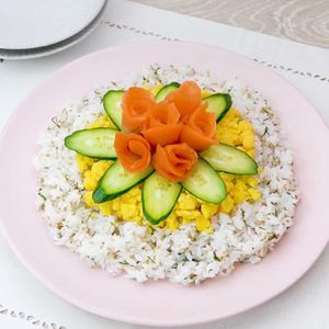 サーモンフラワーのちらし寿司