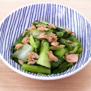チンゲン菜とツナのごま和え