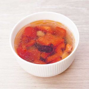 「パプリカとミックスビーンズのスープ」のレシピ動画