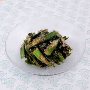 「オクラとわかめのおかかあえ」のレシピ動画