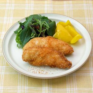 「ささみフライの一味唐辛子がけ」のレシピ動画