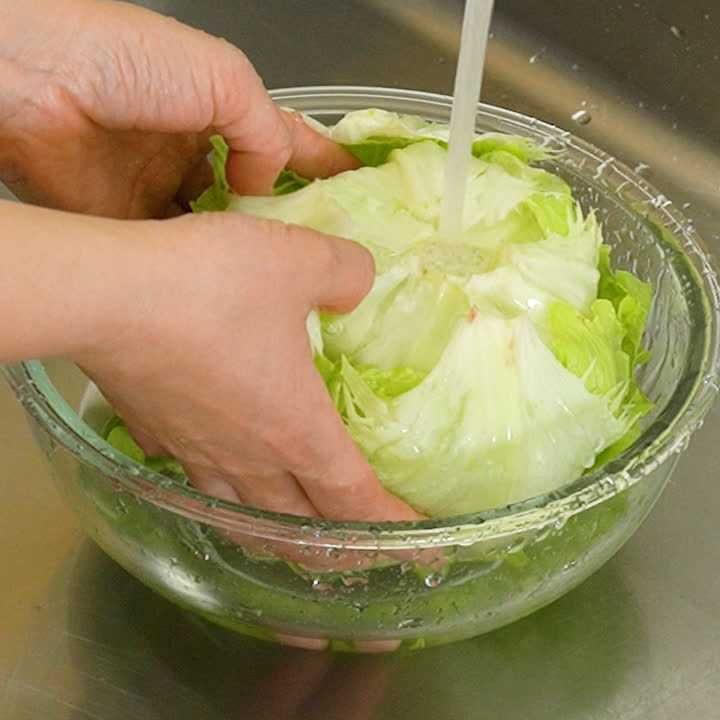 レタスの洗い方