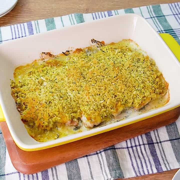 アジのカレーマヨ焼き