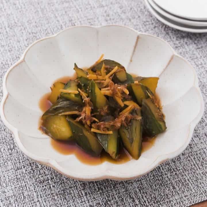 きゅうりのおかか煮