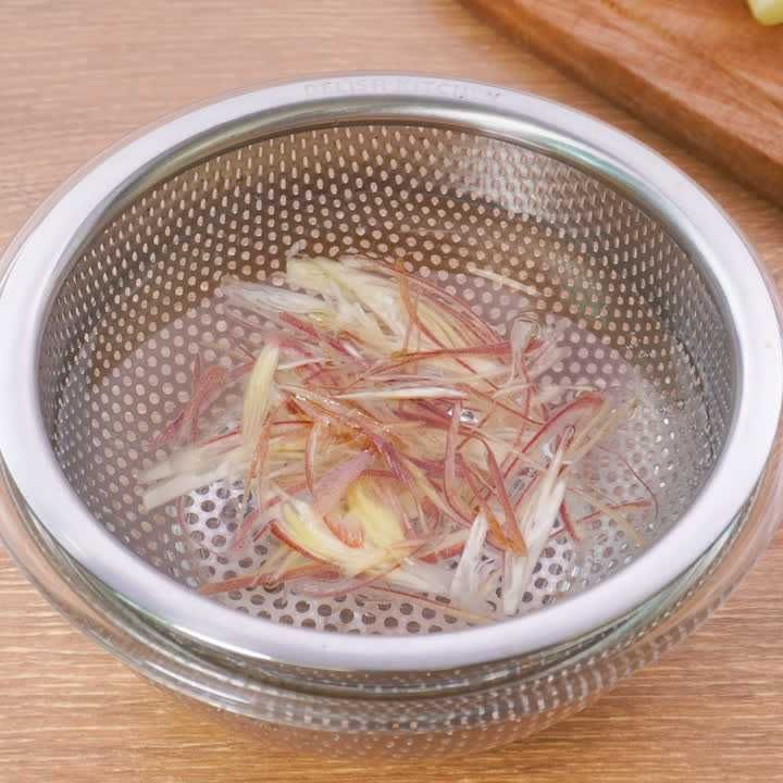 みょうがの下処理(アク抜き)