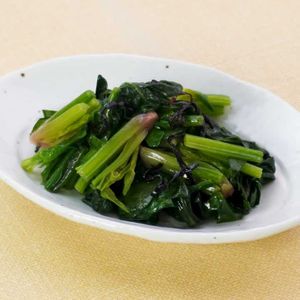 「ほうれん草の塩昆布あえ」のレシピ動画