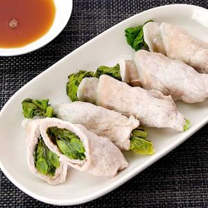 「菜の花の豚肉巻き」のレシピ動画