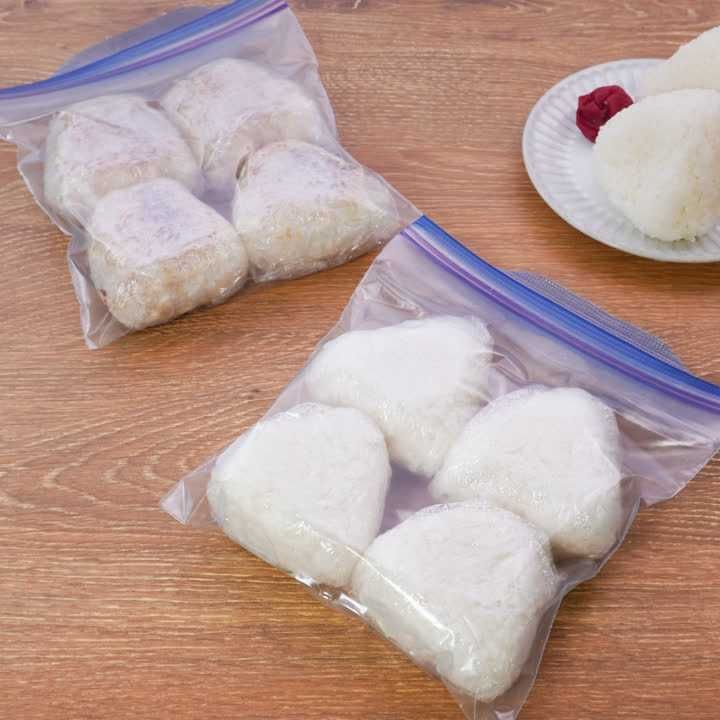 おにぎりをおいしく保存 塩むすび・焼きおにぎりの冷凍方法
