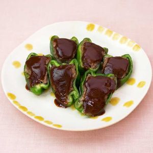 「ピーマンの肉詰め」のレシピ動画