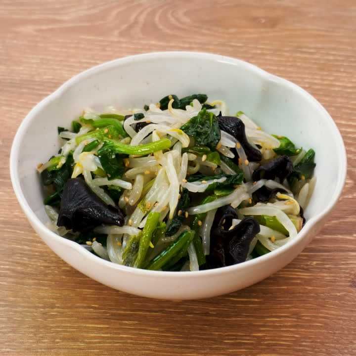 もやしとほうれん草のナムル