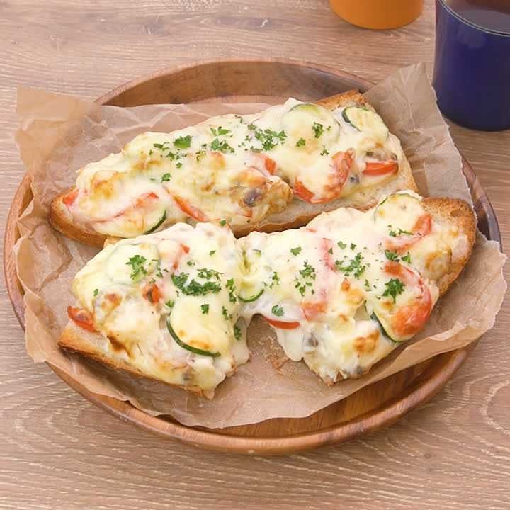 ズッキーニとシーフードのパングラタン