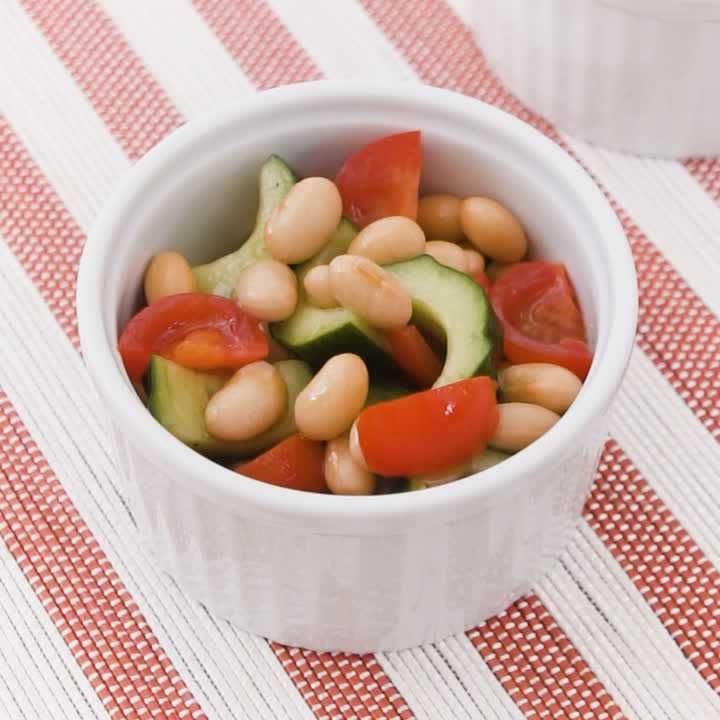 発芽大豆のコロコロサラダ