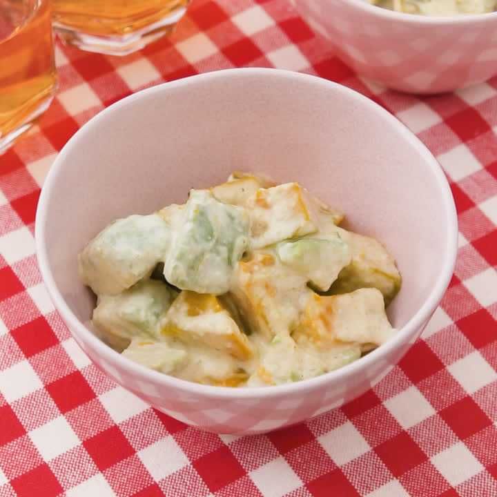 かぼちゃとアボカドのサラダ