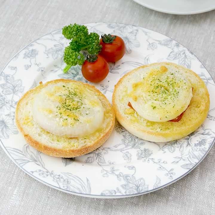 新玉ねぎのイングリッシュマフィン