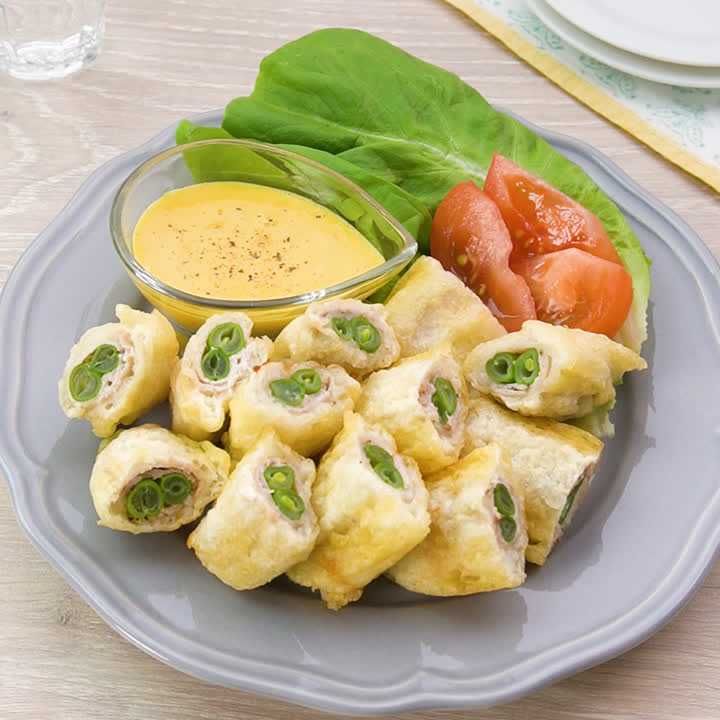 いんげんの豚巻きフリット
