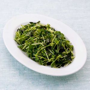 「豆苗と焼きのりのナムル」のレシピ動画