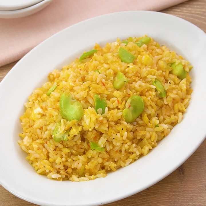 そら豆のねぎみそチャーハン