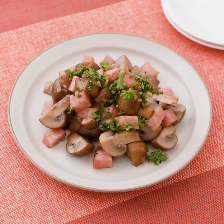 ベーコンマッシュルームソテー