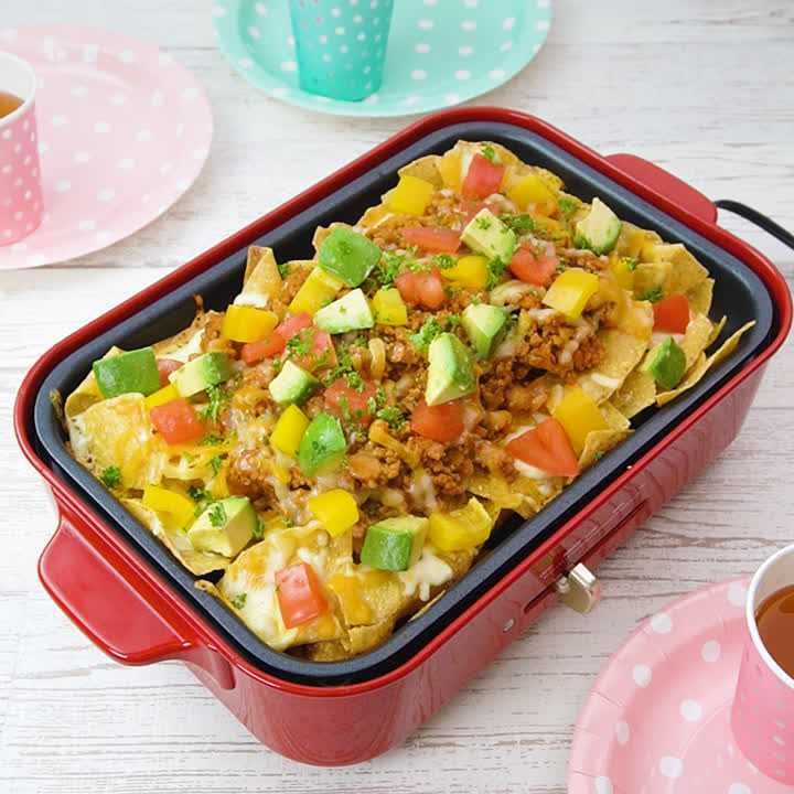 ホットプレートで作る ナチョステーブル風のレシピ動画 作り方 Delish Kitchen ホットプレートで作る ナチョステーブル風のレシピ動画 作り方 Delish Kitchen