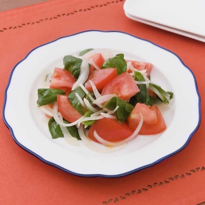 トマトとバジルのイタリアンサラダ