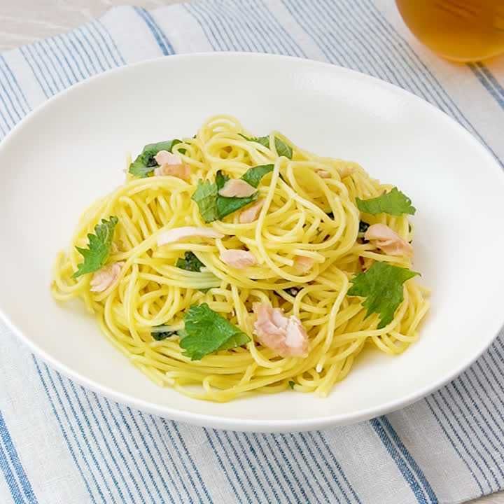 ツナと大葉のコクうまパスタ