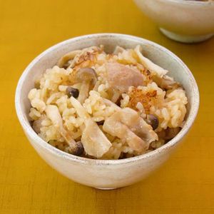 豚バラときのこの炊き込みごはん