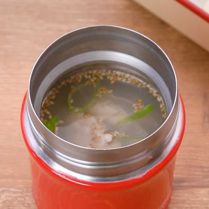 スープジャーで食べる 外でもあったかそうめんのレシピ動画 作り方 Delish Kitchen