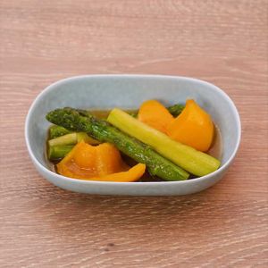 「アスパラとパプリカの揚げ浸し」のレシピ動画