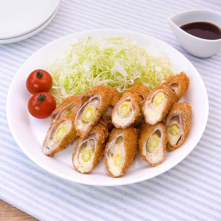 ヤングコーンの肉巻きチーズフライ