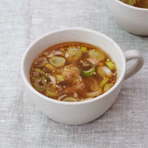 「ツナとねぎのスープ」のレシピ動画