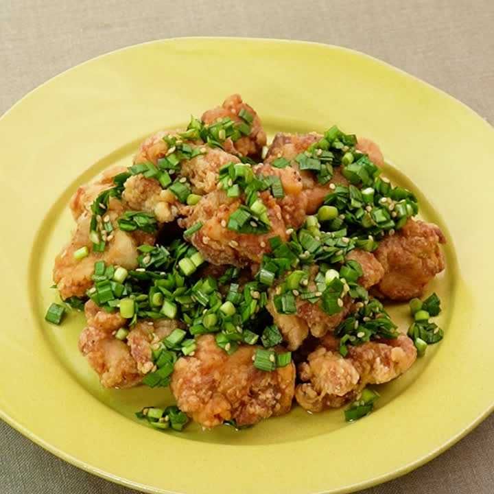 ニラだれ唐揚げ