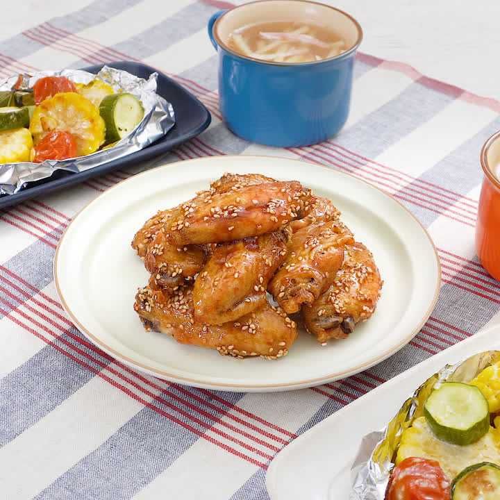 甘辛チキン献立