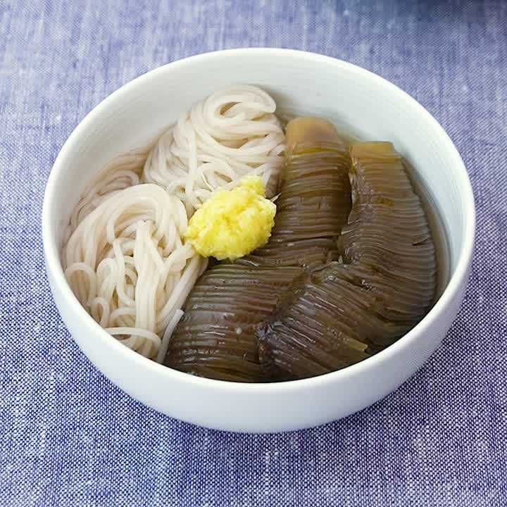 なすとそうめんの煮物