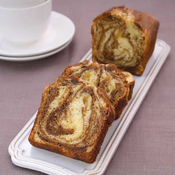 マーガリンで作る コーヒーのマーブルパウンドケーキのレシピ動画 作り方 Delish Kitchen